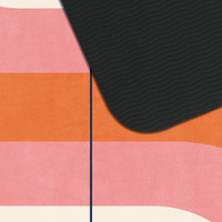 pink orange rubber yoga mat